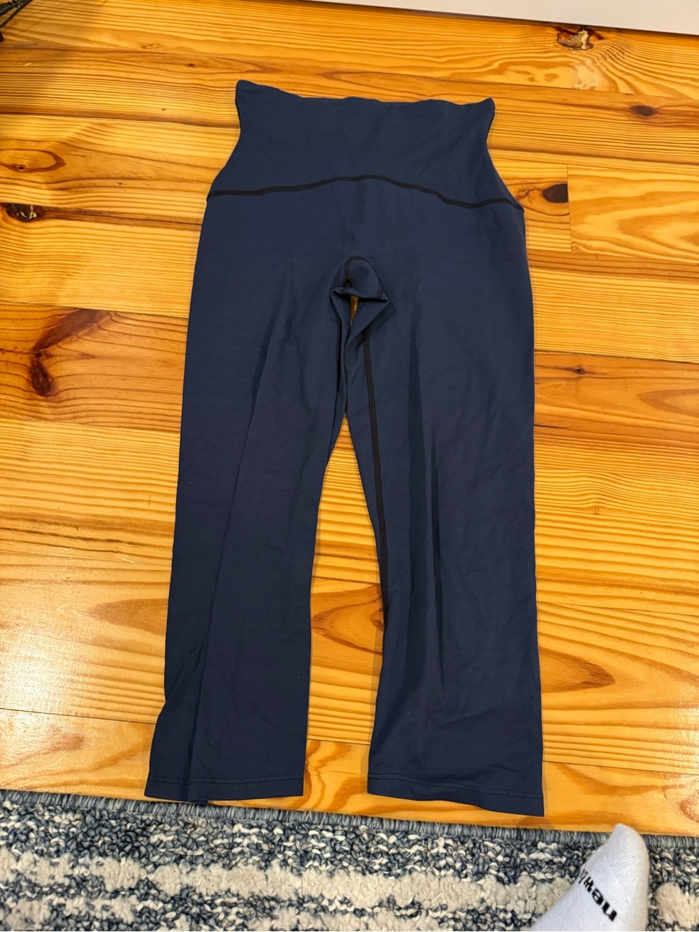SPANX Navy Boot-Cut High-Waist Pants